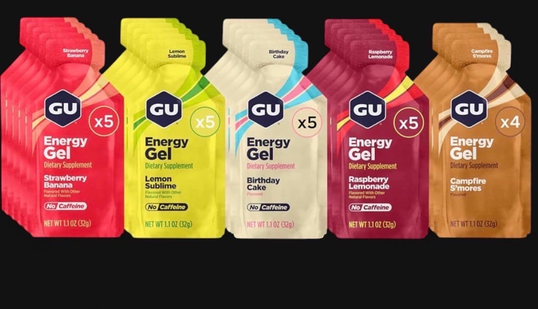 GU Energy gel assortment