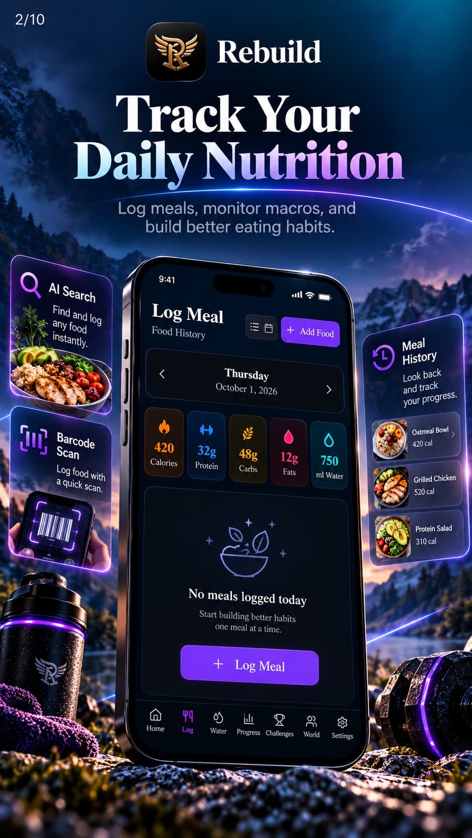 Rebuild Daily nutrition feature poster