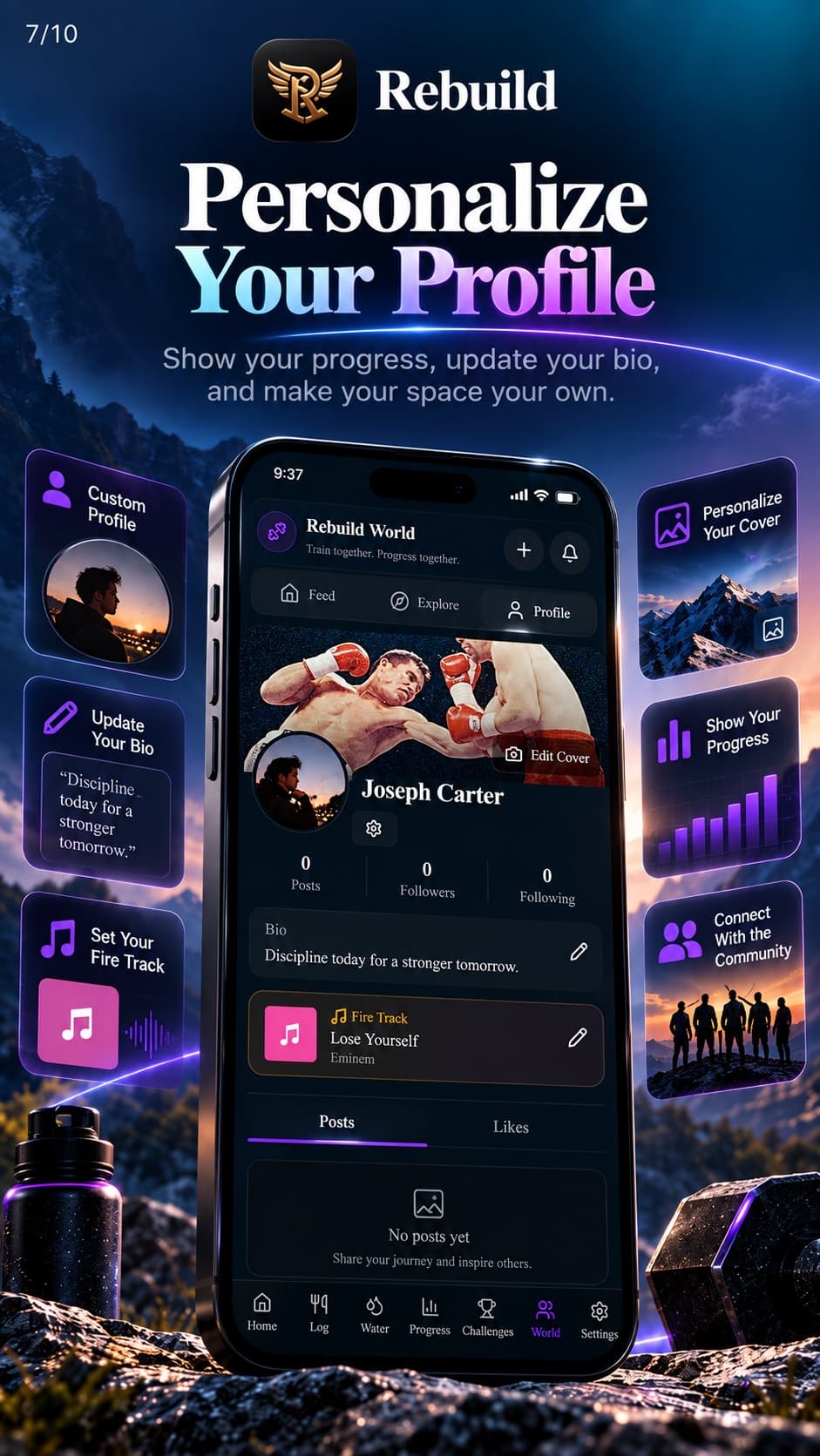 Rebuild Personal profile feature poster